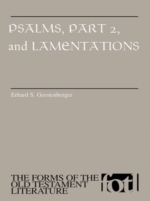 cover image of Psalms, Part 2, and Lamentations